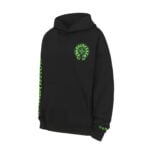 Chrome Hearts Green Horseshoe Cross Pullover Hoodie