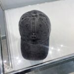 Chrome Hearts Washed Grey Mini Cross Baseball Cap