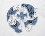 Chrome Hearts White Blue Denim Horseshoe Long Sleeve