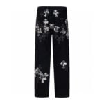 Chrome Hearts Black Multi Cross Patch Jeans
