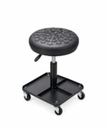 Chrome Hearts Black Cross Rolling Stool