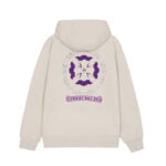 Chrome Hearts Purple Floral Cross Zip-Up Hoodie