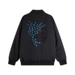 Chrome Hearts Black Blue Cross Bomber Jacket