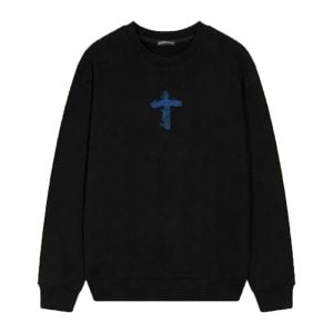 Chrome Hearts Blue Cemetery Cross Long Sleeve