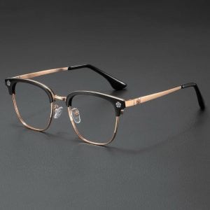 Chrome Hearts Deep I BK/GP Glasses – Black & Rose Gold