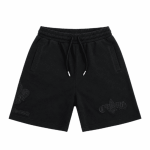 Chrome Hearts Fleur De Lis Black Sweat Shorts
