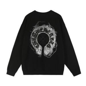 Chrome Hearts Horseshoe Graphic Black Sweatshirt