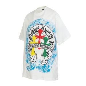 Chrome Hearts Multi Color Cross T-Shirt White