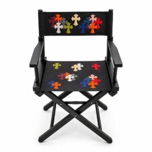 Chrome Hearts Multicolor Cross Director Chair