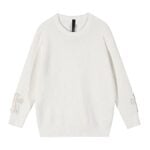 Chrome Hearts Cross Patch White Knit Sweater