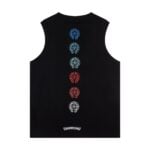 Chrome Hearts Multi-Color Horseshoe Black Tank Top