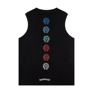 Chrome Hearts Multi-Color Horseshoe Black Tank Top