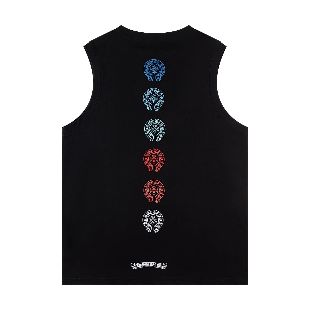 Chrome Hearts Multi-Color Horseshoe Black Tank Top Chrome Hearts Multi-Color Horseshoe Black Tank Top