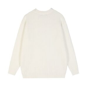 Chrome Hearts Cross Patch White Knit Sweater