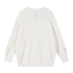 Chrome Hearts Cross Patch White Knit Sweater