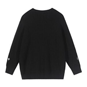 Chrome Hearts Cross Patch Black Knit Sweater
