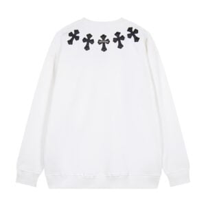 Chrome Hearts Multi Cross Patch White Sweatshirt