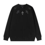 Chrome Hearts Multi Cross Patch Black Sweatshirt