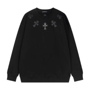 Chrome Hearts Multi Cross Patch Black Sweatshirt