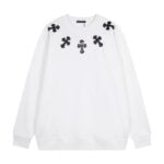 Chrome Hearts Multi Cross Patch White Sweatshirt