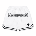 Chrome Hearts Cross Logo White Basketball Shorts