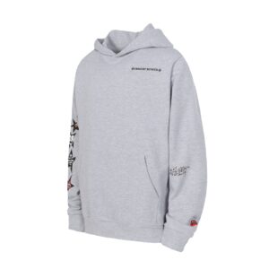 Chrome Hearts Grey Star Mouth Graphic Hoodie