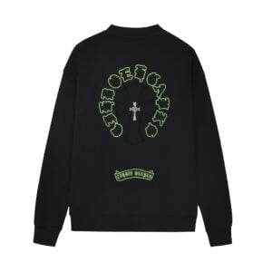 Chrome Hearts Black Green Circle Cross Long Sleeve