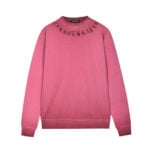 Chrome Hearts Pink Burgundy Cross Long Sleeve Shirt