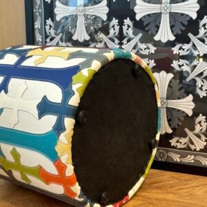 Chrome Hearts Multicolor Cross Leather Ottoman