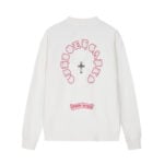 Chrome Hearts White Red Circle Cross Long Sleeve