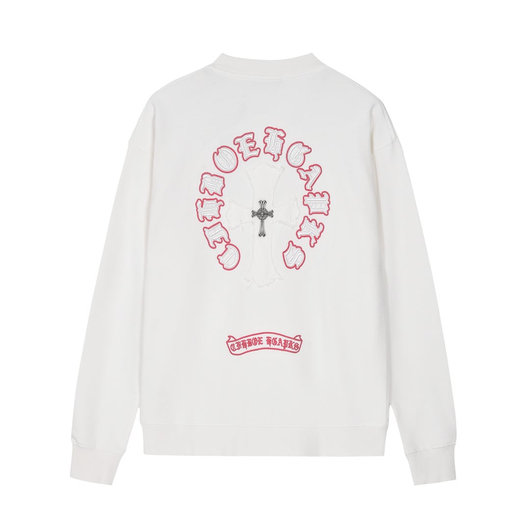 Chrome Hearts White Red Circle Cross Long Sleeve Chrome Hearts White Red Circle Cross Long Sleeve