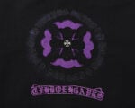 Chrome Hearts Purple Floral Cross Zip-Up Hoodie