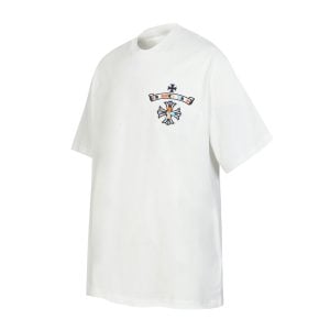 Chrome Hearts White Multicolor Cross Logo T-Shirt