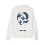 Chrome Hearts White Blue Denim Horseshoe Long Sleeve