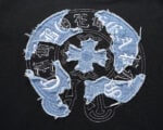 Chrome Hearts Black Blue Denim Horseshoe Long Sleeve