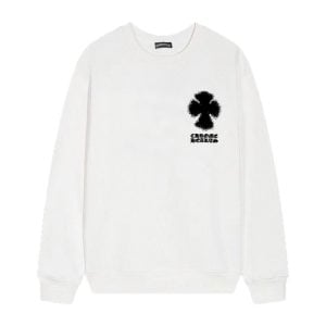 Chrome Hearts White Black Cemetery Cross Long Sleeve