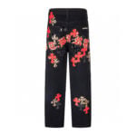 Chrome Hearts Black Leopard Cross Patch Jeans