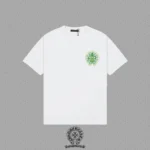 Chrome Hearts White Green Gothic Fleur Graphic T-Shirt