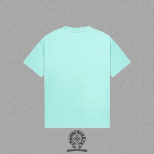 Chrome Hearts Mint Green Gothic Cross T-Shirt