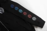 Chrome Hearts Black Multi Color Horseshoe Zip Up Hoodie