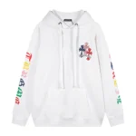 Chrome Hearts White Multi Color Cross Hoodie