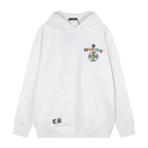 Chrome Hearts White Triple Cross Pullover Hoodie