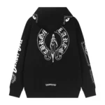 Chrome Hearts Black Beautiful Girl Horseshoe Pullover Hoodie