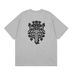 Chrome Hearts Grey Dagger Graphic T-Shirt