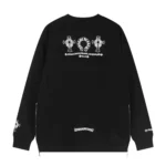 Chrome Hearts Black Cemetery Cross Crewneck Sweatshirt