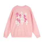 Chrome Hearts Pink Multi Cross Crewneck Sweatshirt