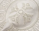 Chrome Hearts Ivory Pearl Cross Zip-Up Hoodie