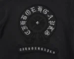 Chrome Hearts Black Horseshoe Logo Zip-Up Hoodie
