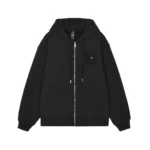 Chrome Hearts Black Tonal Cross Zip-Up Hoodie