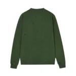 Chrome Hearts Green Distressed Cross Crewneck Sweatshirt